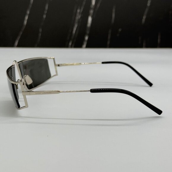 NEW SAINT LAURENT SL606 002  UNISEX SILVER SUNGLASSES SAINT LAURENT SL 606 002 - Picture 6 of 10